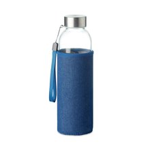 Botella Cristal 500ml con Funda Denim Azul