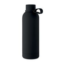 Botella de doble pared 500 ml acero reciclado Negro