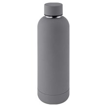 Botella Doble Pared Rubber 500ml Gris