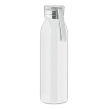 Botella Inox 650ml con Asa Blanco