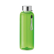 Botella RPET 500ml Anti Fugas Verde Lima Transparente