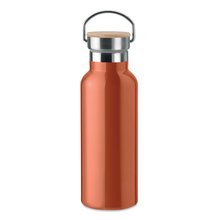 Botella térmica doble capa personalizada de acero inoxidable 500ml Naranja