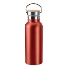 Botella térmica doble capa personalizada de acero inoxidable 500ml Rojo