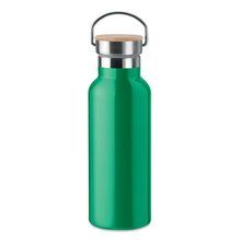 Botella térmica doble capa personalizada de acero inoxidable 500ml Verde
