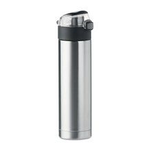 Botella Térmica Inox de Botón 400ml Plata Mate