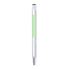 Bolígrafo aluminio de colores con pulsador y clip | Area 3