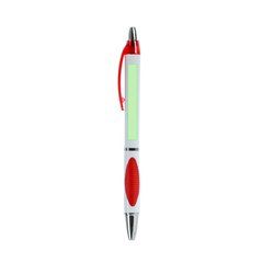Bolígrafo blanco con agarre antideslizante de color | En el cuerpo cara A