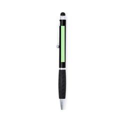 Bolígrafo de colores metalizados con puntero táctil negro a juego con empuñadura  | Area 1