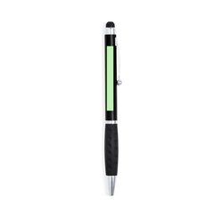 Bolígrafo de colores metalizados con puntero táctil negro a juego con empuñadura  | Area 2