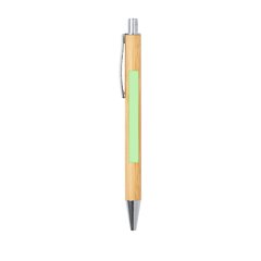Bolígrafo ecológico de bambú con clip metálico | Area 1