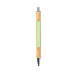 Bolígrafo ecológico de bambú con clip metálico | Area 3