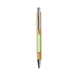 Bolígrafo ecológico de bambú con clip metálico | Area 4