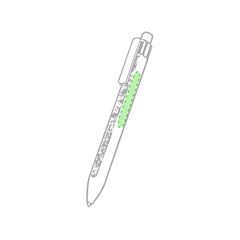 Bolígrafo Glamour de diseño cuadrangular con maxi clip  | En el cuerpo del bolígrafo