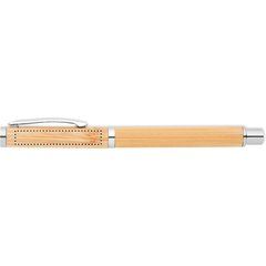 Bolígrafo Roller Inox y Bambú | CLIP RIGHT HANDED
