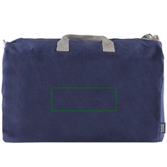 Bolsa algodón canvas reciclado Azul | Frontal | 230 x 100