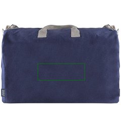 Bolsa algodón canvas reciclado Azul | Trasera | 230 x 100