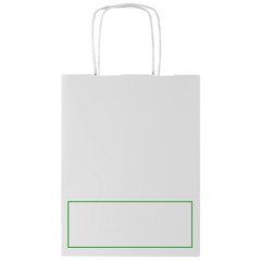 Bolsa blanca de papel eco | Frontal