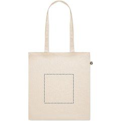 Bolsa Compra Reciclada/Natural con Asas Largas | EMBROIDERY