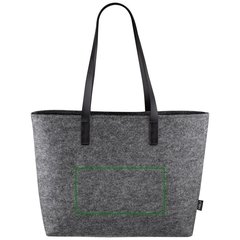 Bolsa de Fieltro RPET Asas Largas PU | Frontal | 230 x 120