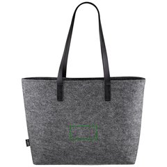 Bolsa de Fieltro RPET Asas Largas PU | Trasera | 100 x 50