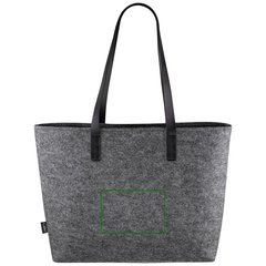 Bolsa de Fieltro RPET Asas Largas PU | Trasera | 150 x 100