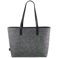 Bolsa de Fieltro RPET Asas Largas PU | Trasera | 200 x 200