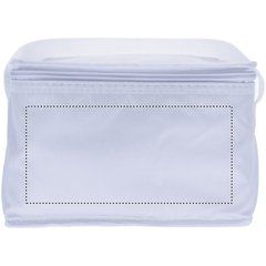 Bolsa nevera para 6 latas con ribetes en non woven | Frontal