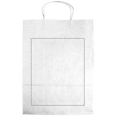 Bolsa de papel grande reciclable para regalos | Frontal