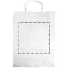 Bolsa de papel grande reciclable para regalos | Trasero