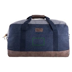 Bolsa de viaje de algodón acabado vaquero | Frontal