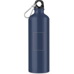 Botella de agua de aluminio con mosquetón (750ml) | Frontal