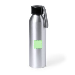 Botella Aluminio Reciclado 650ml | Centrado en el frontal | 30 x 30