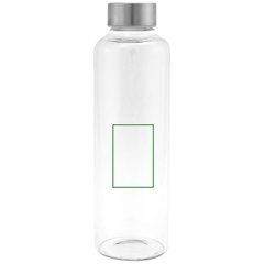 Botella Borosilicato 550ml Tapa Acero | Frontal