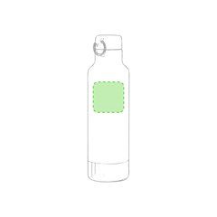 Botella Inox 750ml con Anilla de Transporte | En el frente | 50 x 50