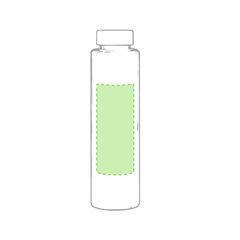 Botella personalizada ecológica compostable 830 ml | Lateral bidón Centrado