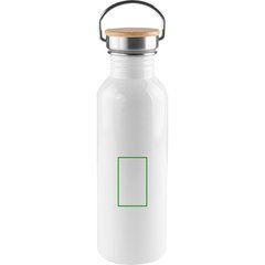 Botella Sublimación Acero INOX y Bambú 750ml | Frontal