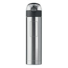 Botella Térmica Inox de Botón 400ml | Frontal Superior