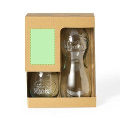 Botella y Vaso Reciclado | En la caja
