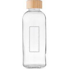 Botella Vidrio 650ml Tapa Bambú | Frontal