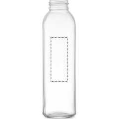 Botella Vidrio Reciclado 500ml con Funda | Frontal