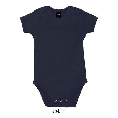 Body Bebé 100% Algodón Peinado Azul Marino XS