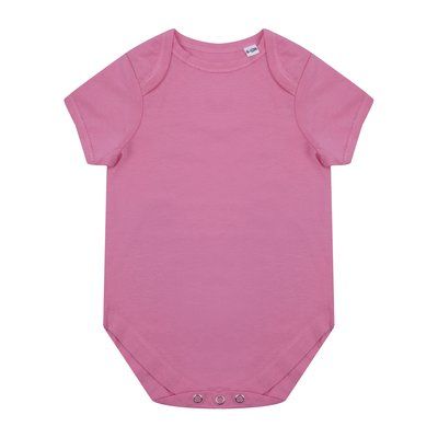 Body de bebé algodón orgánico Bright Pink 0/3M