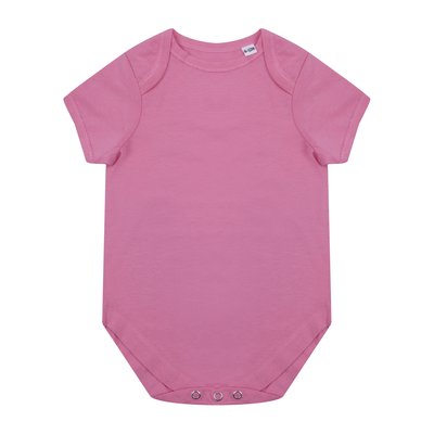 Body de bebé algodón orgánico Rosa 6/12M