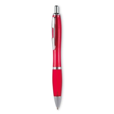 Bolígrafo en ABS de colores con cómoda empuñadura Rojo