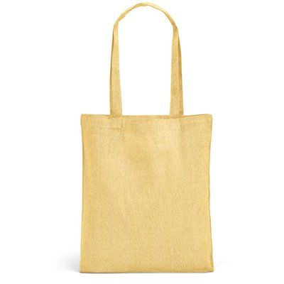 Bolsa 140g/m² Algodón y Poliéster Reciclado Amarillo