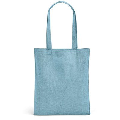 Bolsa 140g/m² Algodón y Poliéster Reciclado Azul Claro