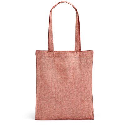 Bolsa 140g/m² Algodón y Poliéster Reciclado Rojo