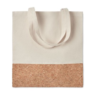 Bolsa de Algodón y Corcho Beige