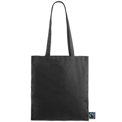 Bolsa de algodón Fairtrade negra