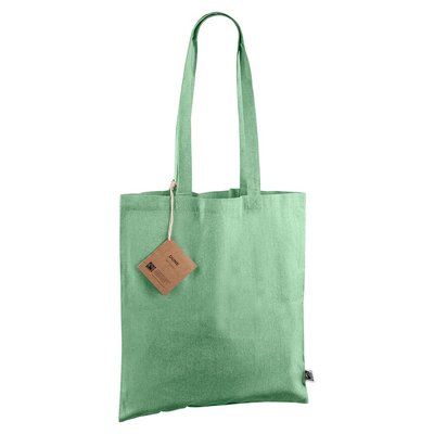 Bolsa de algodón Fairtrade reciclado Verde